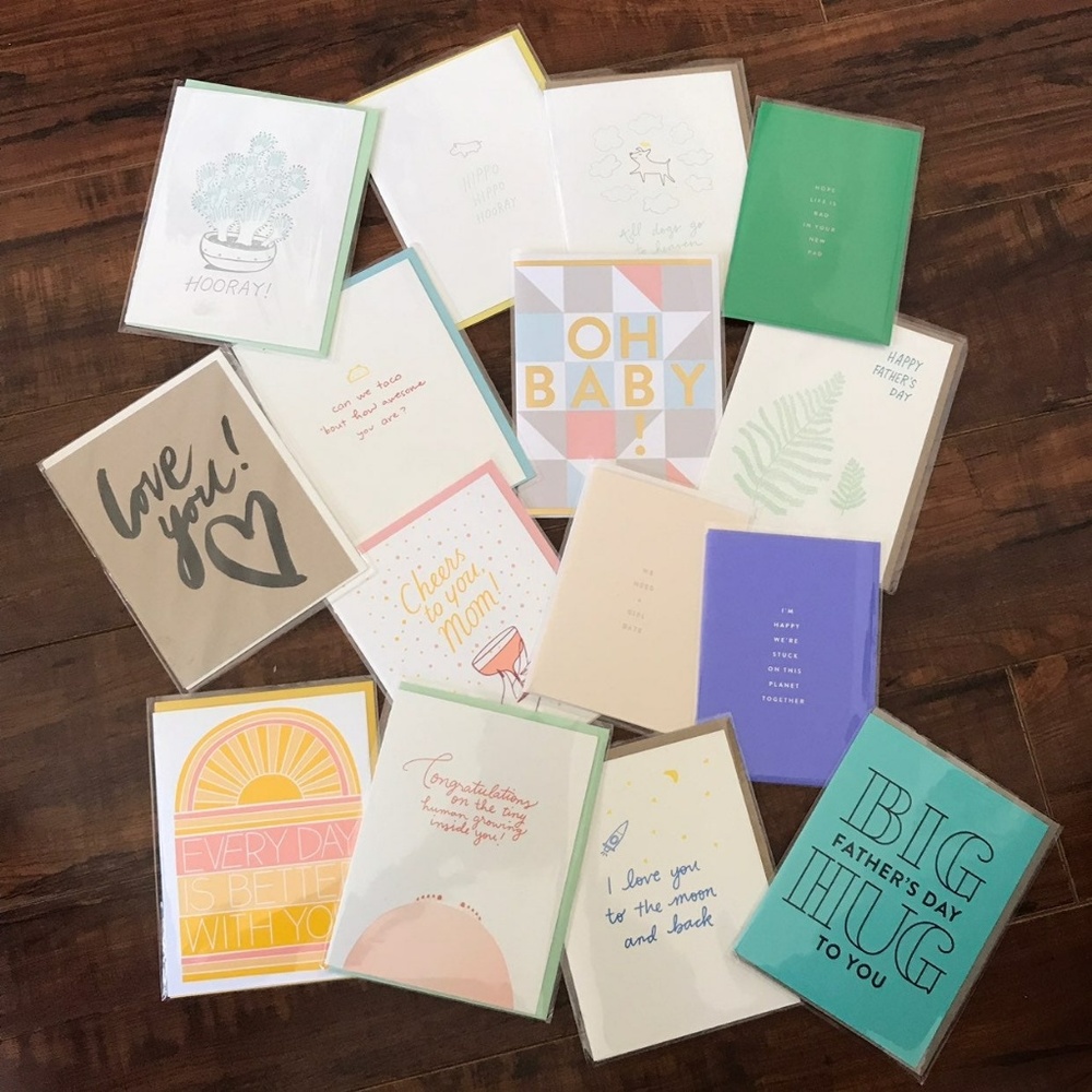 Random Greeting Cards Set Of 10